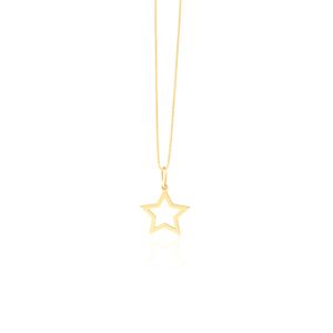 Pingente Estrela em Ouro Amarelo 18k