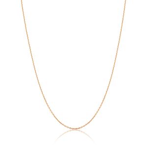 Corrente Malha Cartier em Ouro Rosé 18k - 80 cm