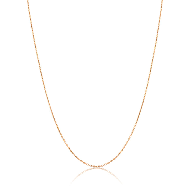 Corrente Malha Cartier em Ouro Rosé 80 cm