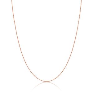 Corrente Malha Veneziana em Ouro Rosé 18k - 45 cm