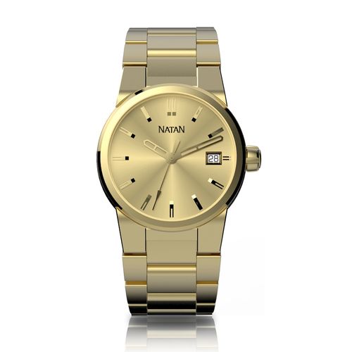 Relógio Natan Feminino Em Aço Dourado
