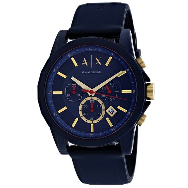 Relógio Armani Exchange Masculino em Silicone Azul | MONTE CARLO