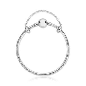 Pulseira Maleável Em Prata 925 Com Fecho Redondo - 18 cm