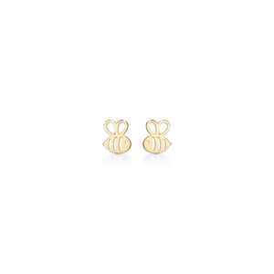 Brinco Infantil Abelha em Ouro Amarelo 18k