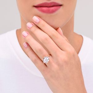 Anel Hexagonal com Quartzo Murion e Diamantes em Ouro Rosé 18k