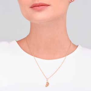 Pingente Pena em Prata 925 com Banho de Ouro Amarelo 18k