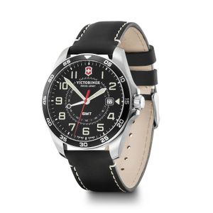 Relógio Victorinox FieldForce Masculino em Couro Preto