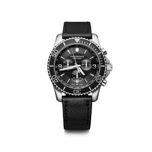 Relógio Victorinox Masculino em Couro Preto