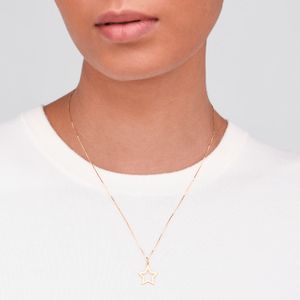 Pingente Estrela em Ouro Amarelo 18k