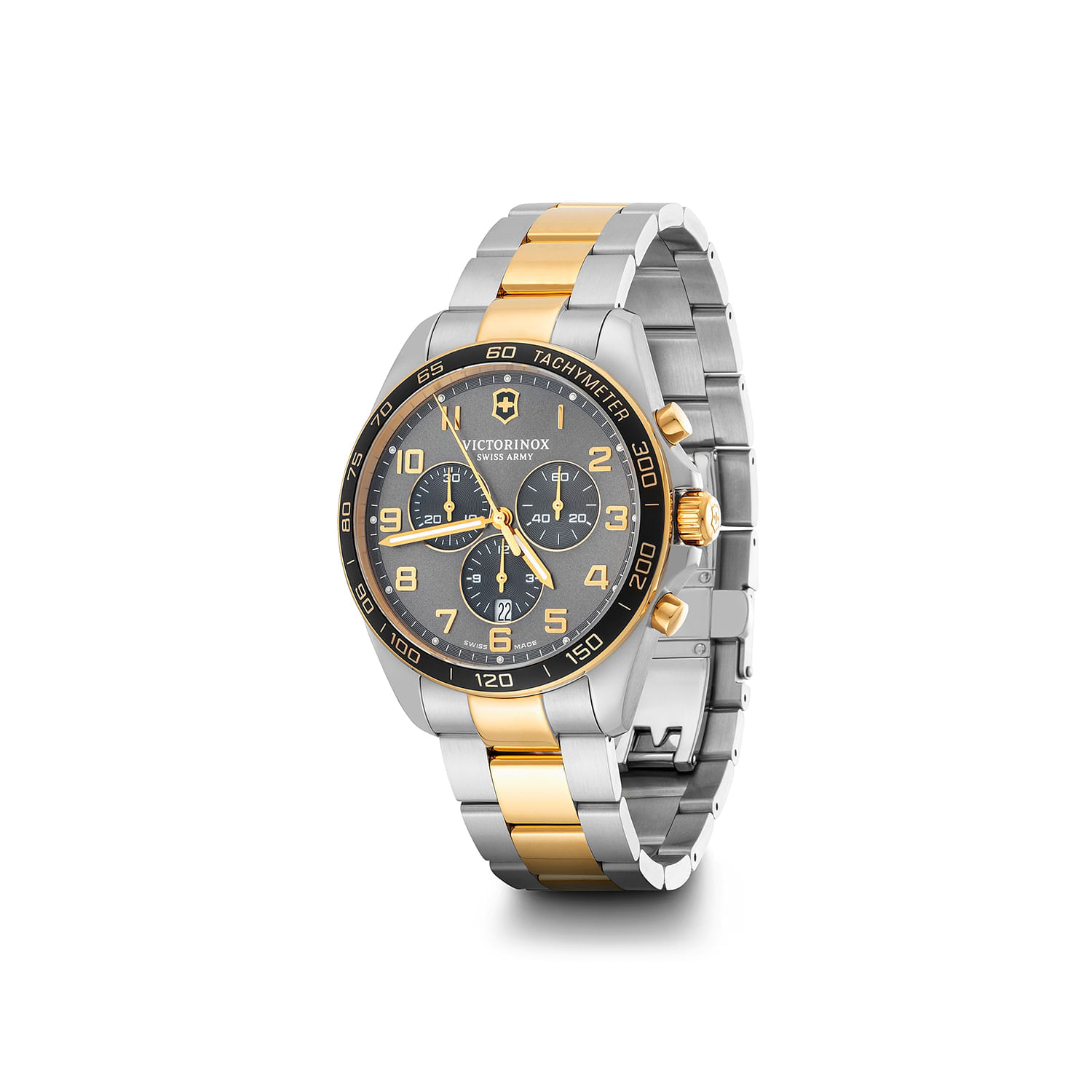 Relógio Victorinox FieldForce Classic Masculino em Aço Bicolor