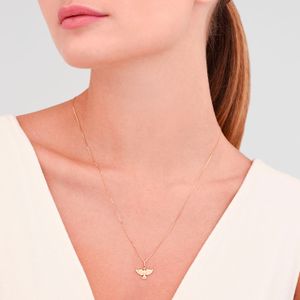 Pingente Espírito Santo em Ouro Amarelo 18k