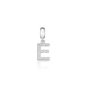Charm Letra E em Prata 925