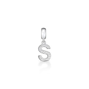 Charm Letra S em Prata 925