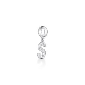 Charm Letra S em Prata 925