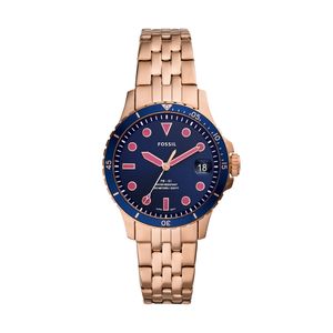 Relógio Fossil Feminino em Aço Rose