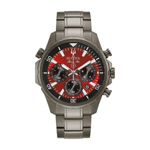 Relógio Bulova Marine Star Masculino em Aço Grafite 98B350