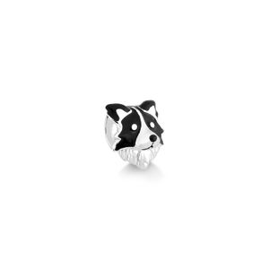 Charm Border Collie em Prata 925