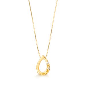 Pingente com Diamantes, em Ouro Amarelo 18K