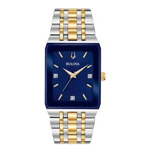 Relógio Bulova Masculino em Aço Bicolor com Diamantes 98D154N