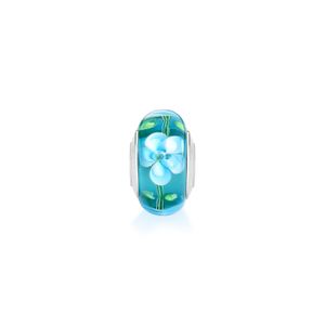 Charm Separador Azul Tropical em Prata 925