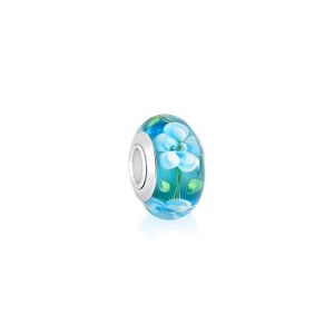 Charm Separador Azul Tropical em Prata 925