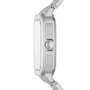 Relógio Fossil Inscription Masculino em Aço Prateado