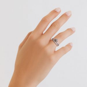 Anel Jasmine com Topázio London e Topázio em Prata 925