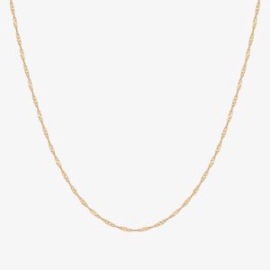 Corrente Malha Singapura em Ouro Amarelo 18k - 50 cm