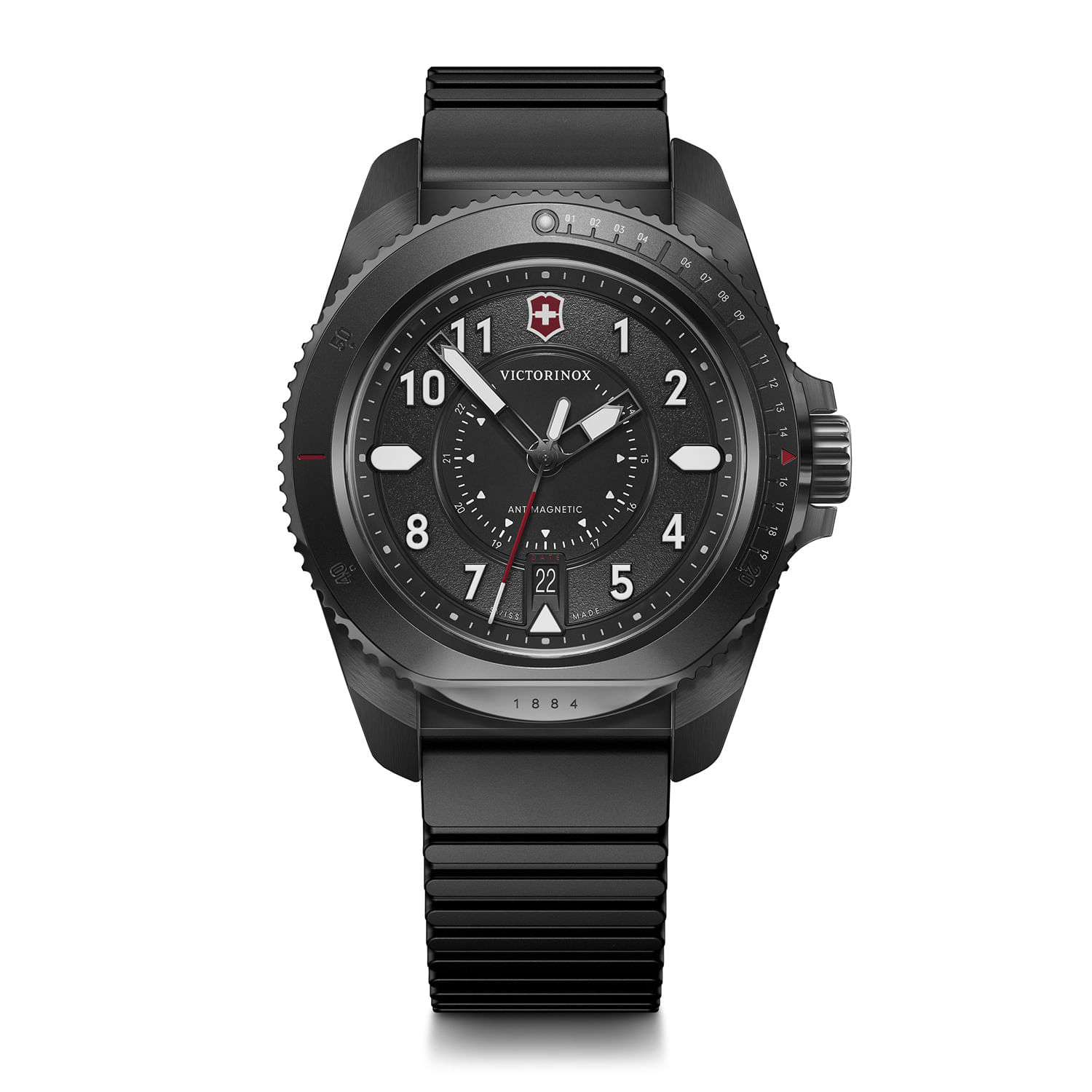 Relógio Victorinox Masculino em Borracha Preta 241982 | MONTE CARLO
