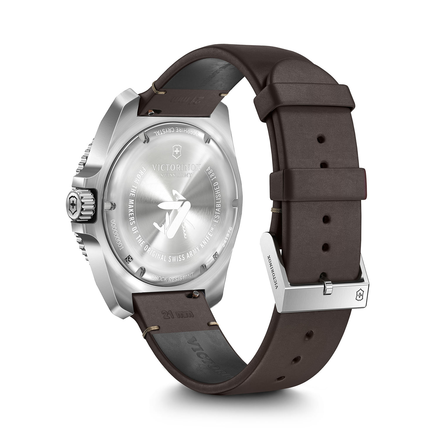 ウォマトロン Relógio Victorinox Journey 1884 Masculino em Couro Marrom 241976.1