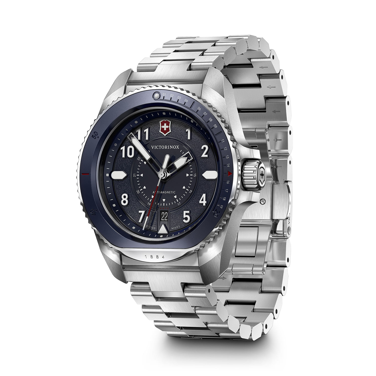 Relógio Victorinox Journey 1884 Masculino em Aço Prateado 241978