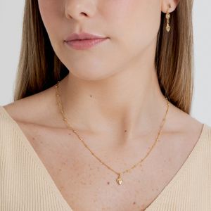 Colar Cravejado em Prata 925 com Banho de Ouro Amarelo 18k