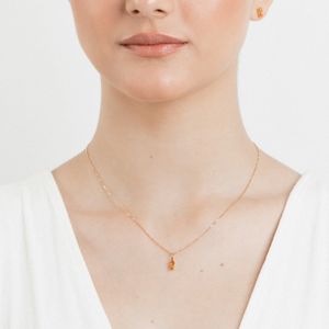Pingente com Citrino em Ouro Amarelo 18k