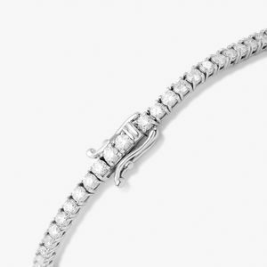 Pulseira Riviera com 322 pontos de Diamante em Ouro Branco 18k - 18 cm