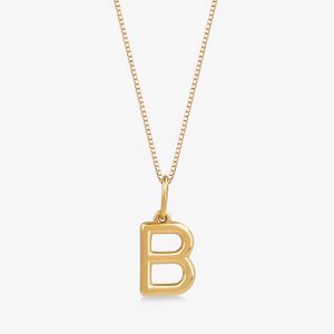 Pingente Letra B em Ouro Amarelo 18k