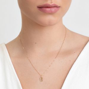 Pingente Letra B em Ouro Amarelo 18k