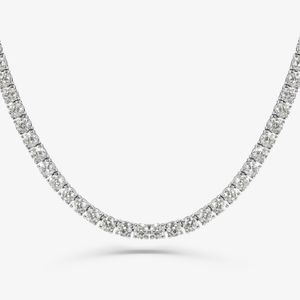Colar Riviera de 1.658 pontos de Diamantes em Ouro Branco 18k - 44 cm