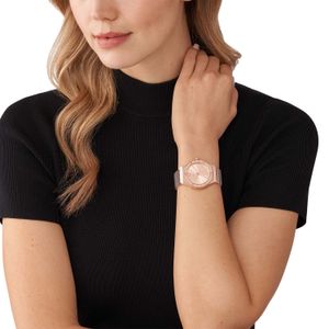 Relógio Michael Kors Feminino em Aço Rosé e Brilhos MK73361/JN