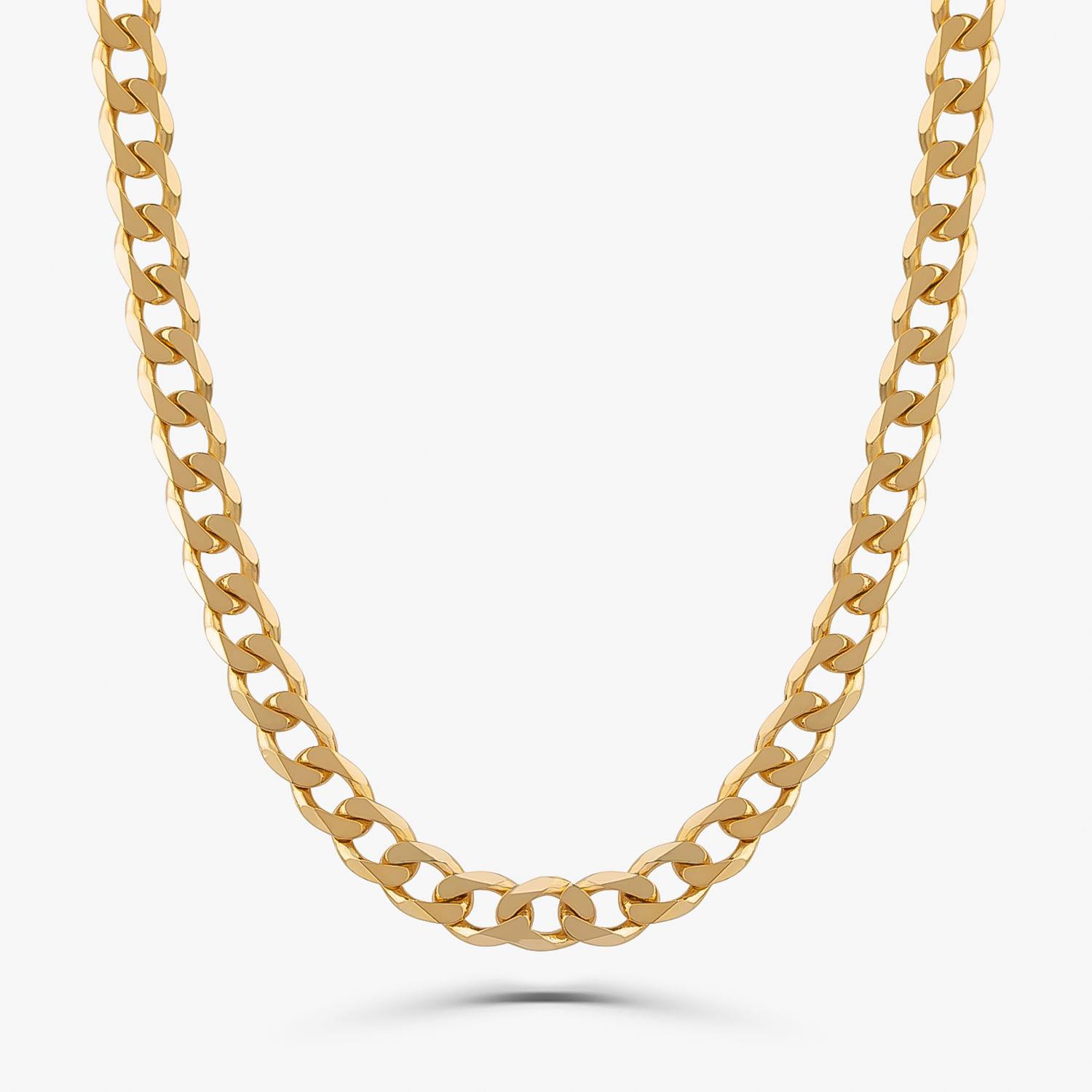 Colar Elos em Prata 925 com Banho de Ouro Amarelo 18k
