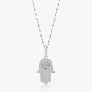 Pingente Mão Hamsa em Prata 925