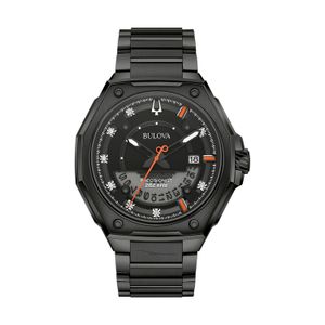 Relógio Bulova Precisionist Marc Anthony em Aço Preto e Diamantes 98D183