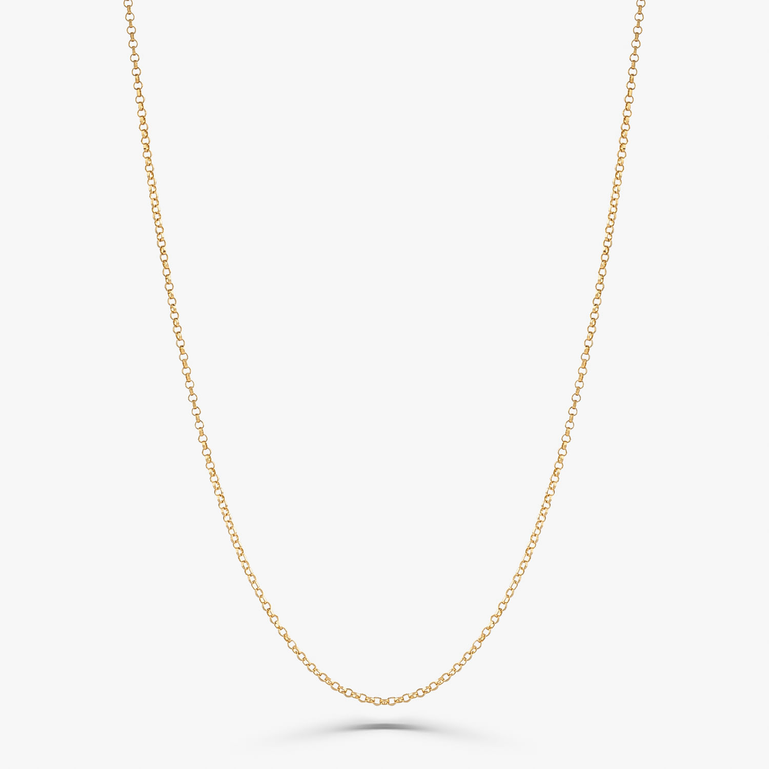 Corrente Malha Elo Portugueses em Ouro Amarelo 18k - 37 cm