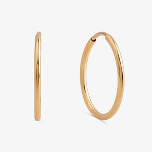 Brinco Argola Fio Redondo em Ouro Amarelo 18k - 17mm