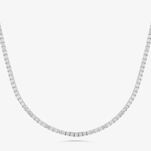 Colar Riviera com 704 pontos de Diamantes em Ouro Branco 18k - 42 cm