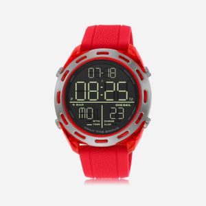 Relógio Diesel Masculino Digital em Silicone Vermelho DZ1900