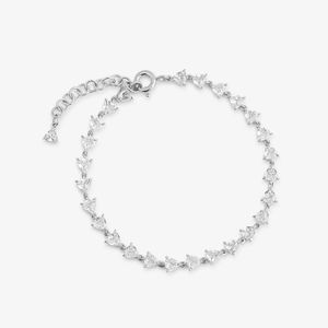 Pulseira com Safira em Prata 925 - 18cm