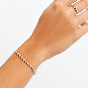 Pulseira com Safira em Prata 925 - 18cm