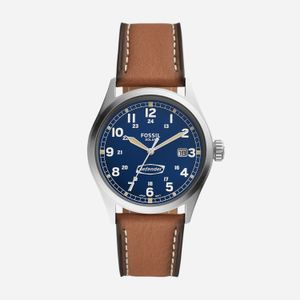 Relógio Fossil Masculino Defender Solar em com Pulseira de Couro Marrom FS5975/0KN