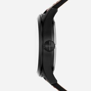 Relógio Fossil Masculino Defender Solar em com Pulseira de Couro Marrom FS5978/0PN