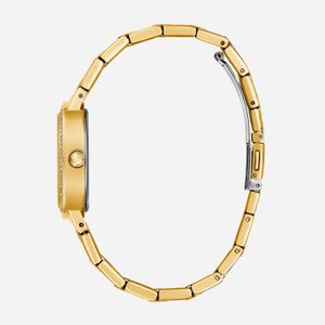 Relógio Guess Feminino em Aço Dourado com Cristais e Flores GW0544L1